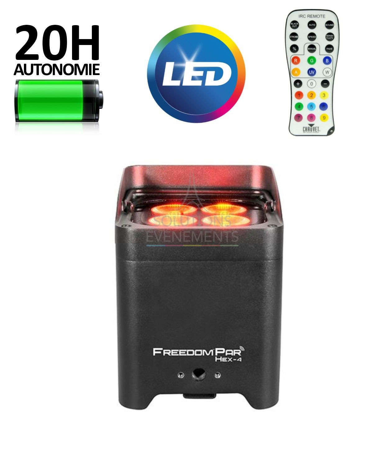 Battery-powered LED projector rental