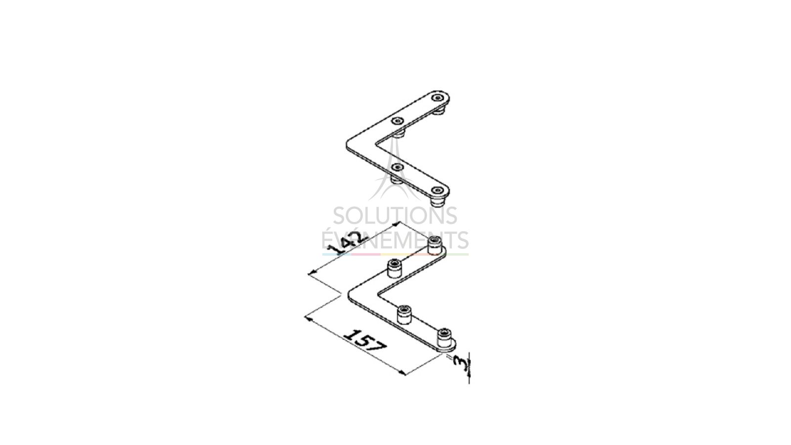 Location de connecteur pour stand modulaire