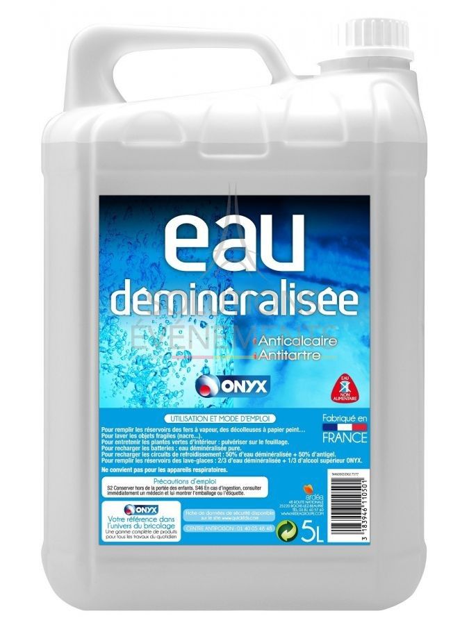 5L container of demineralized water