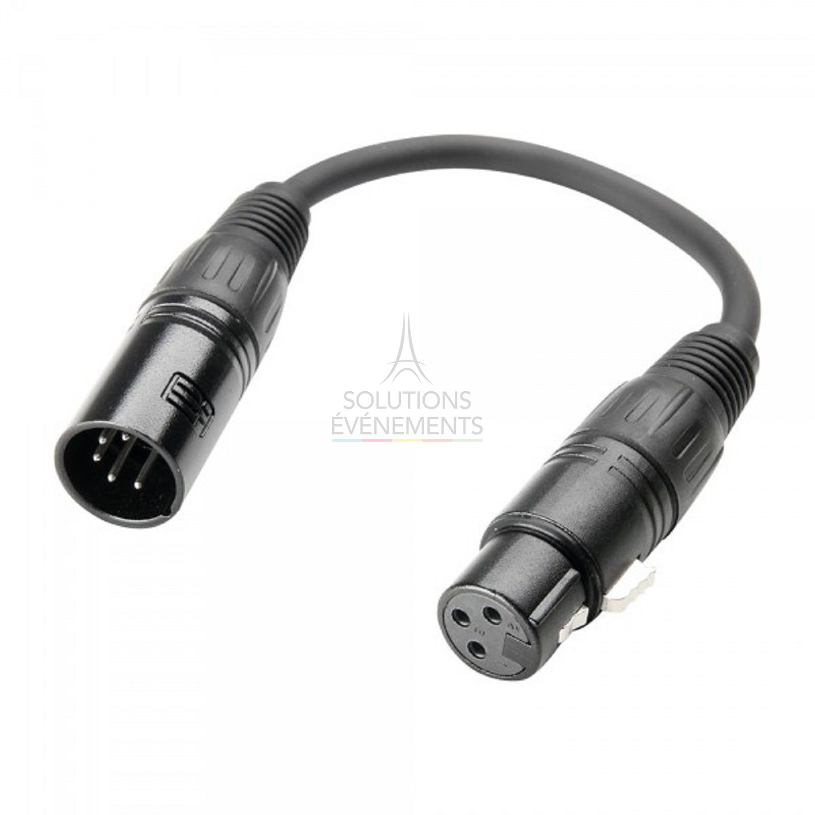 Rental DMX adapters 5 points M / 3 points F