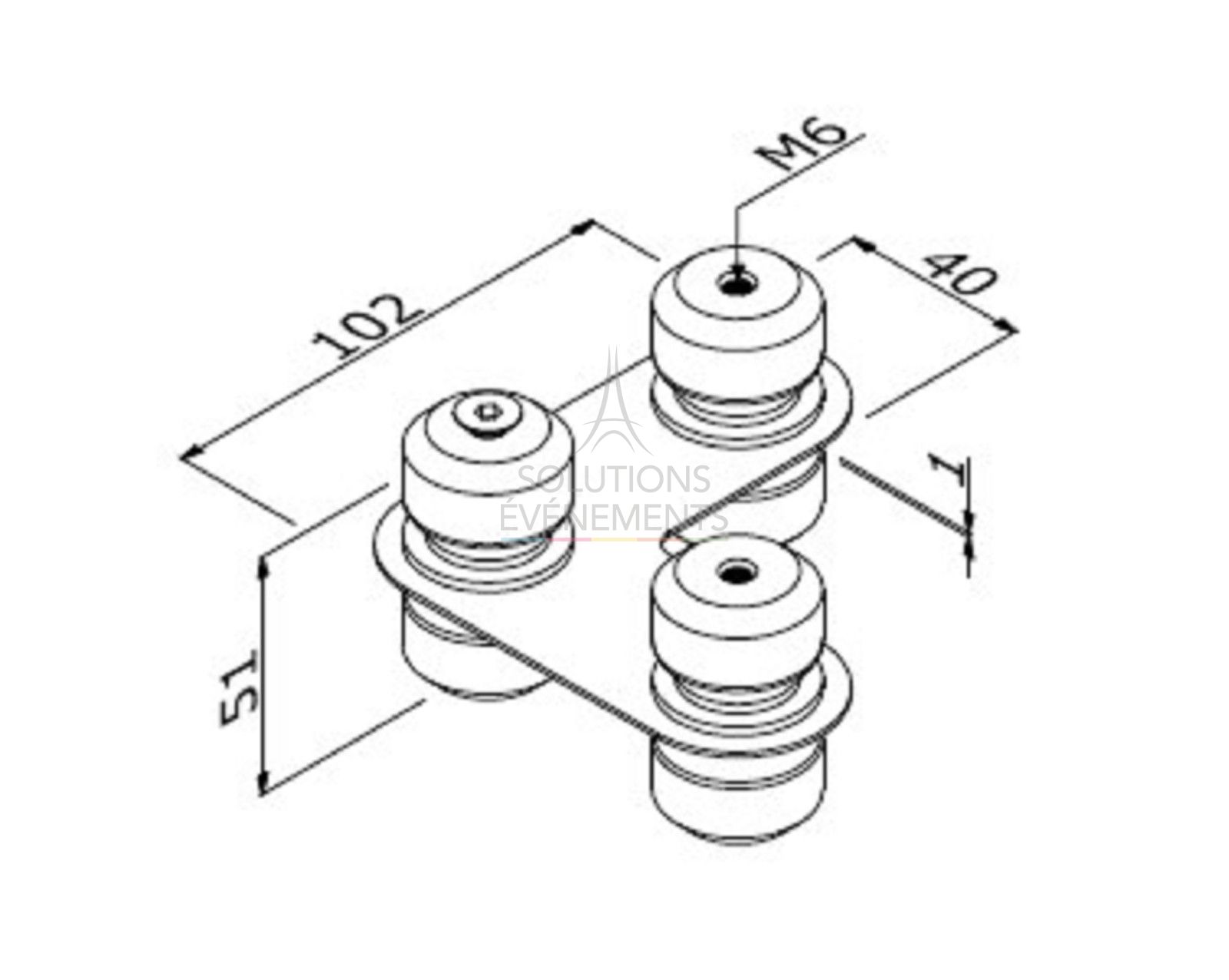 Modular stand connector rental