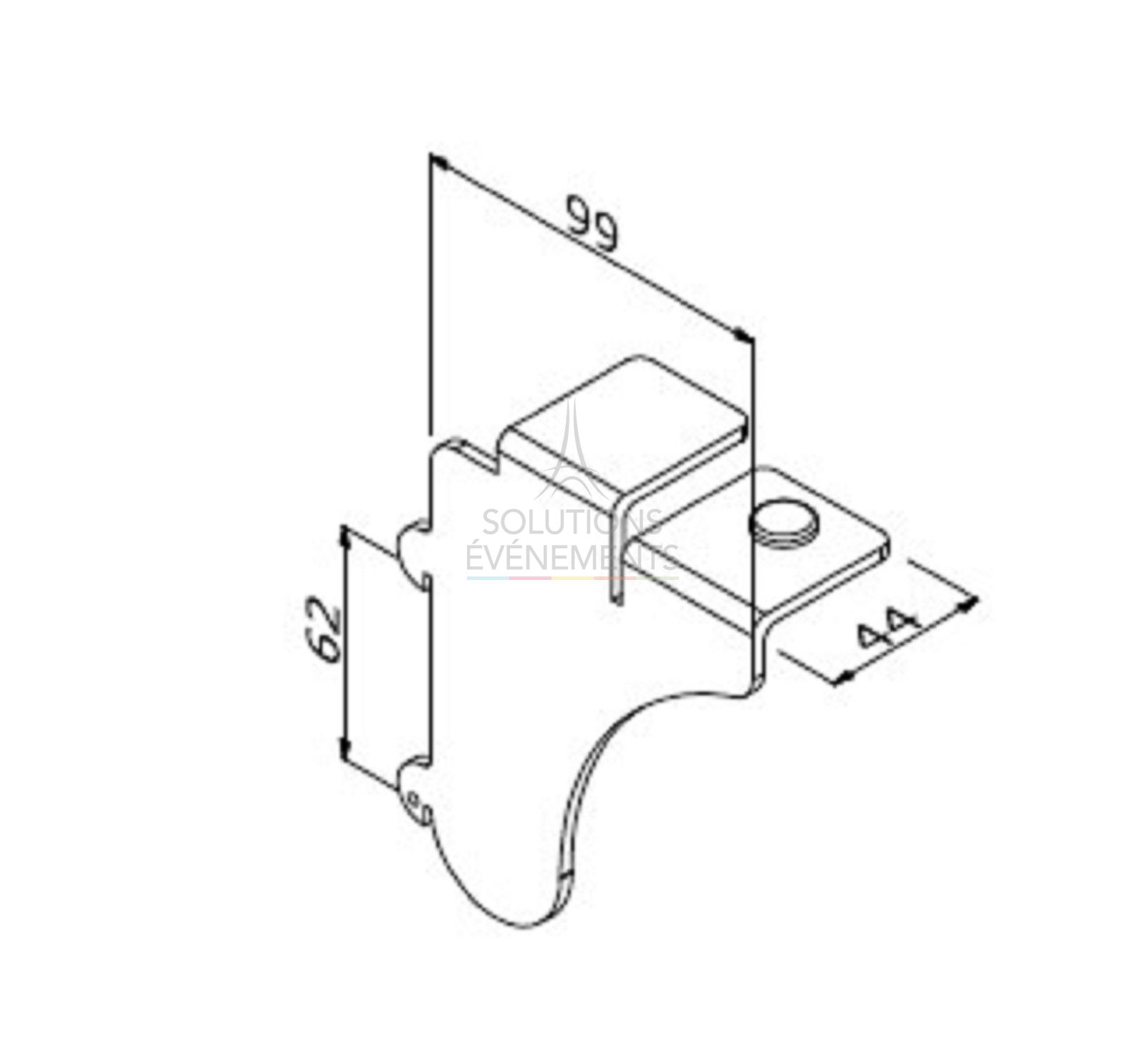 Shelf support rental for modular structure