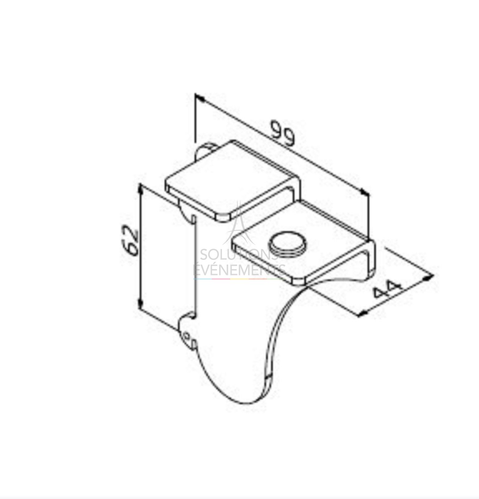 Shelf support rental for modular structure