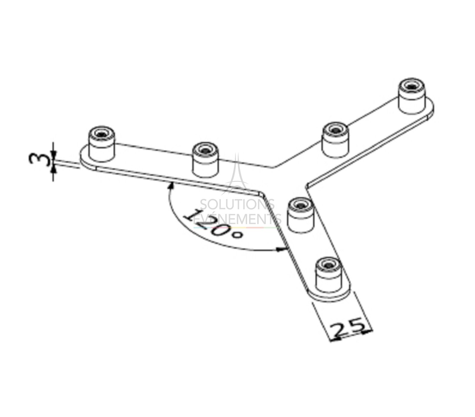 Modular stand connector rental