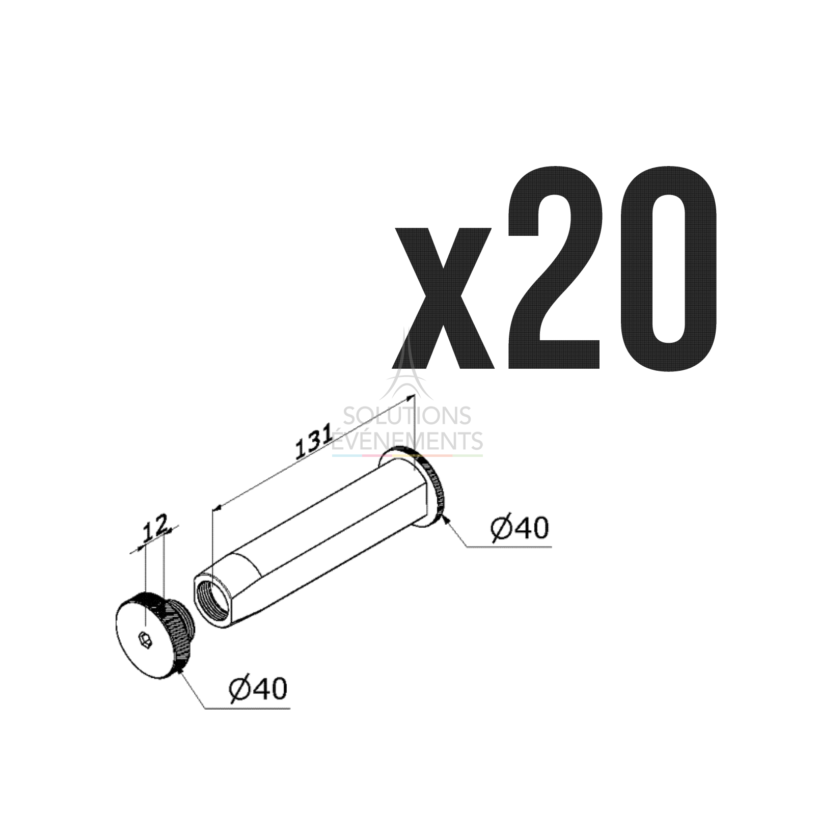 Rental of quick connector for modular stand