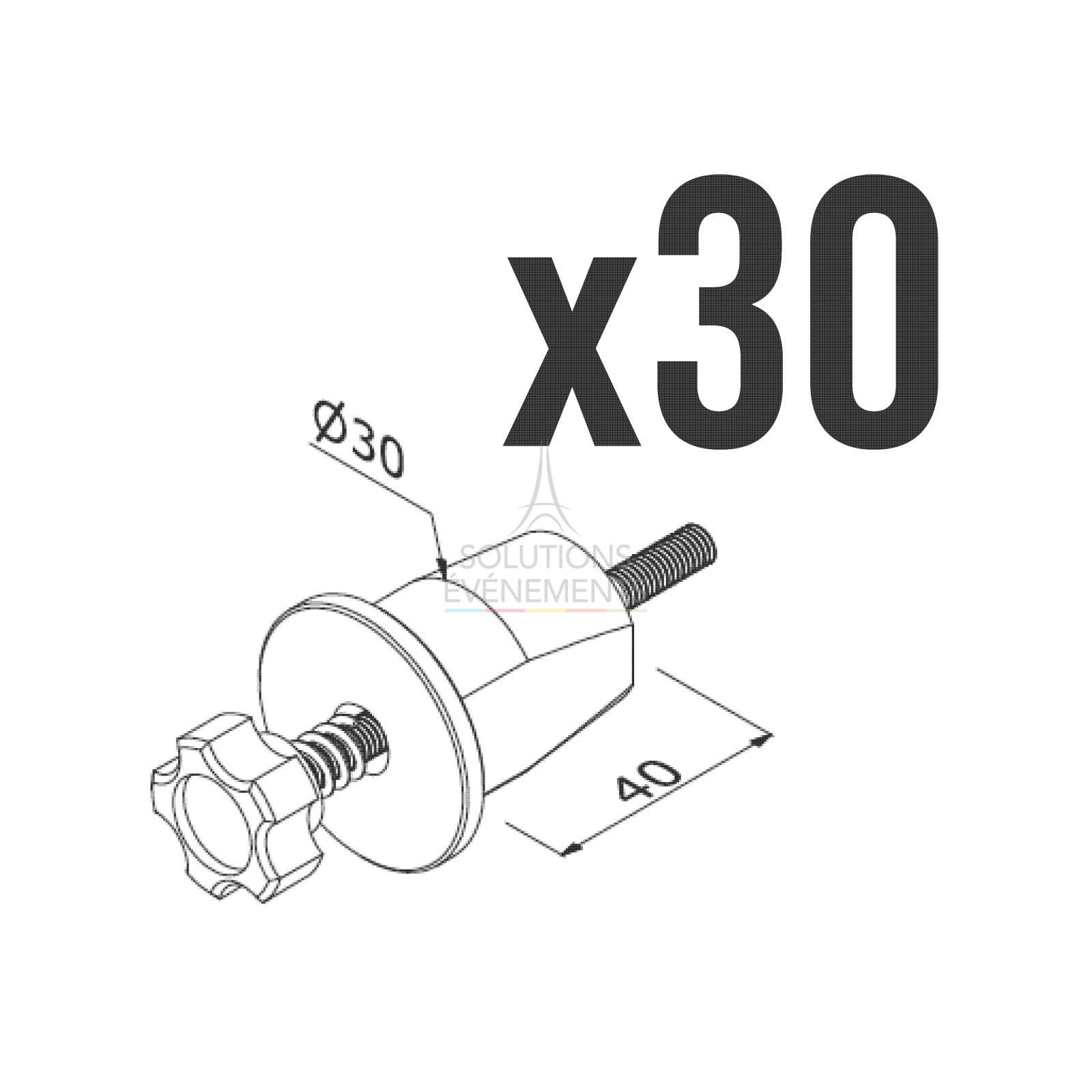 Location de connecteur rapide pour stand modulaire