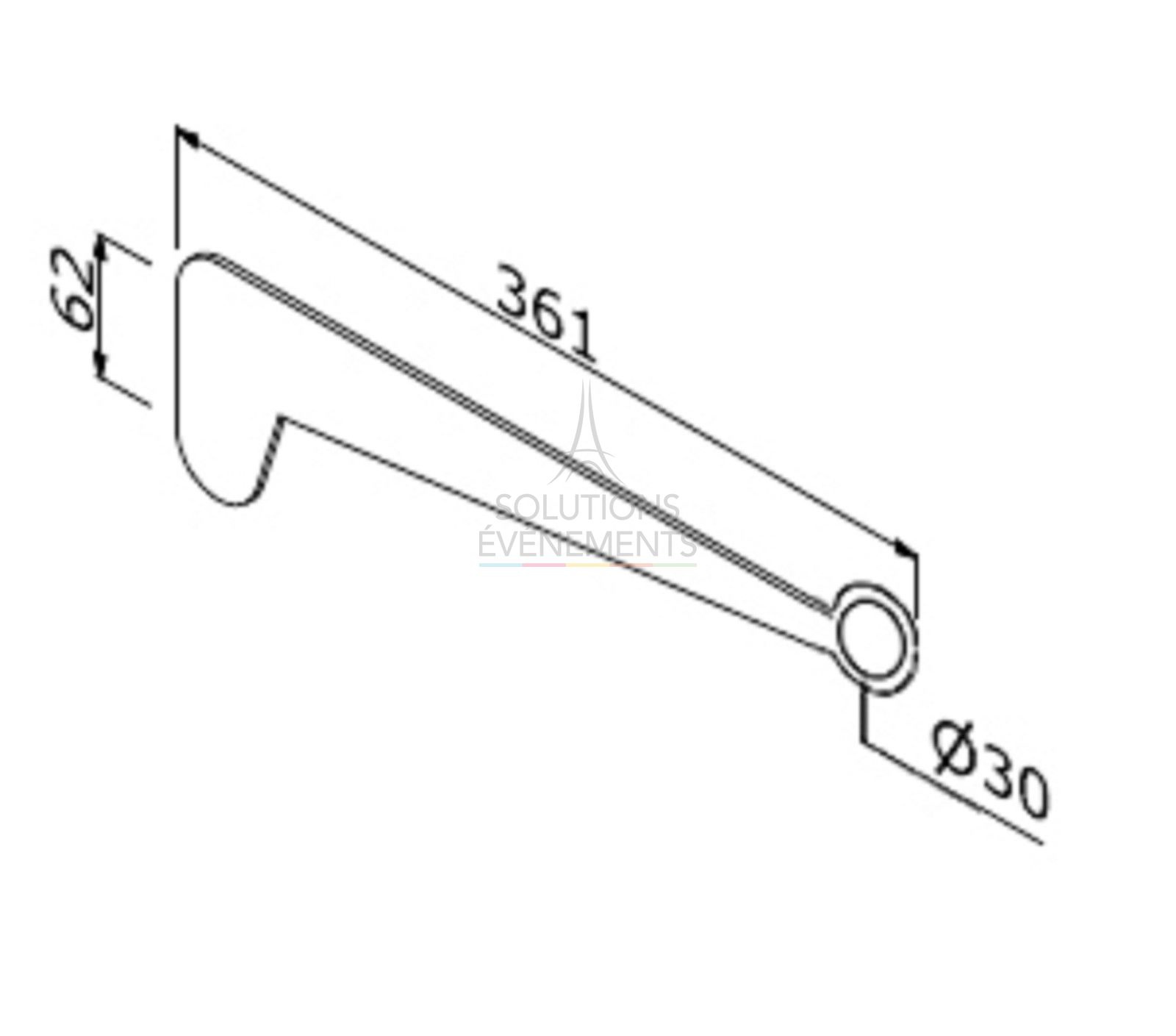 Rental support for modular structure hanger