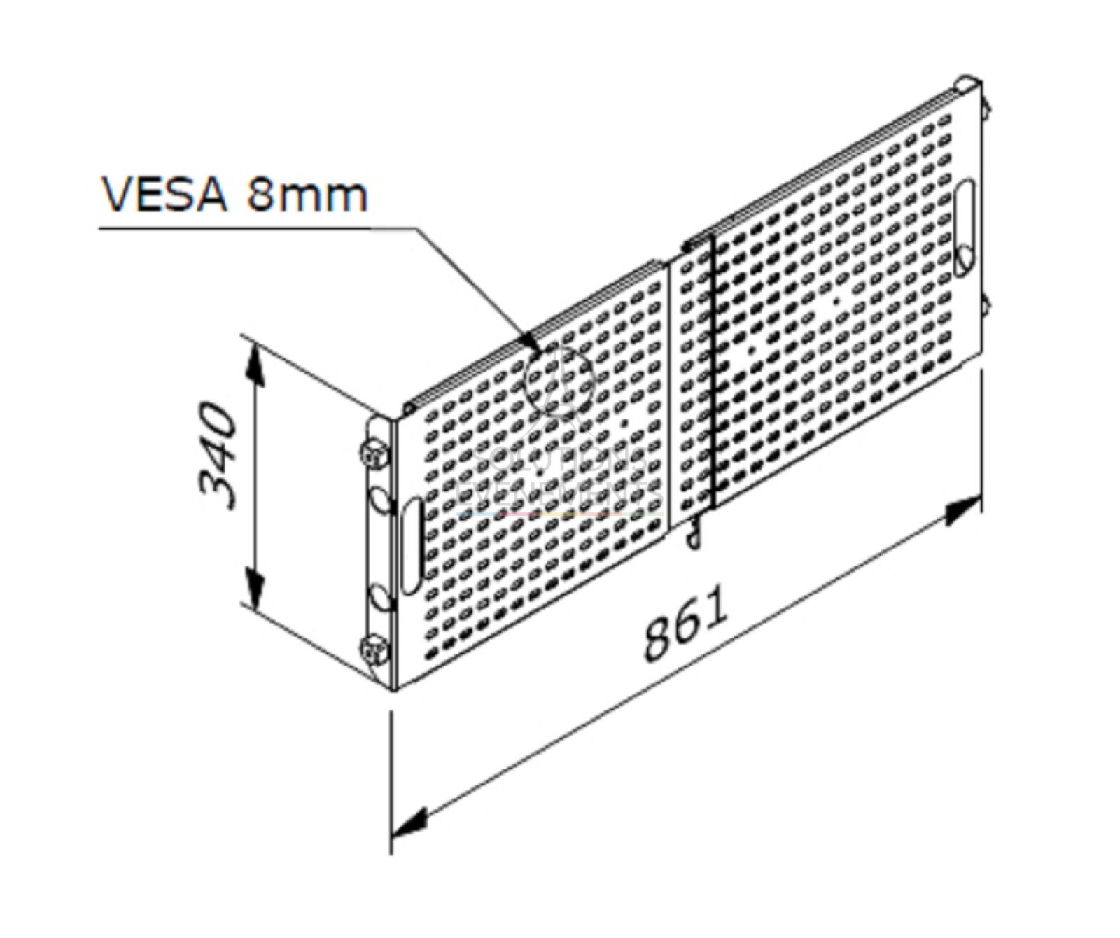 Screen support rental for Aluvision