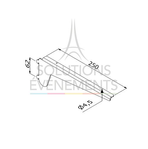 Shelf support rental for modular structure