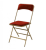 Red folding chair rental