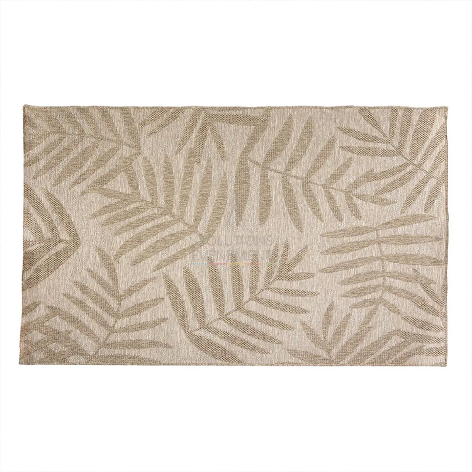 Rental of contemporary outdoor linen effect rugs