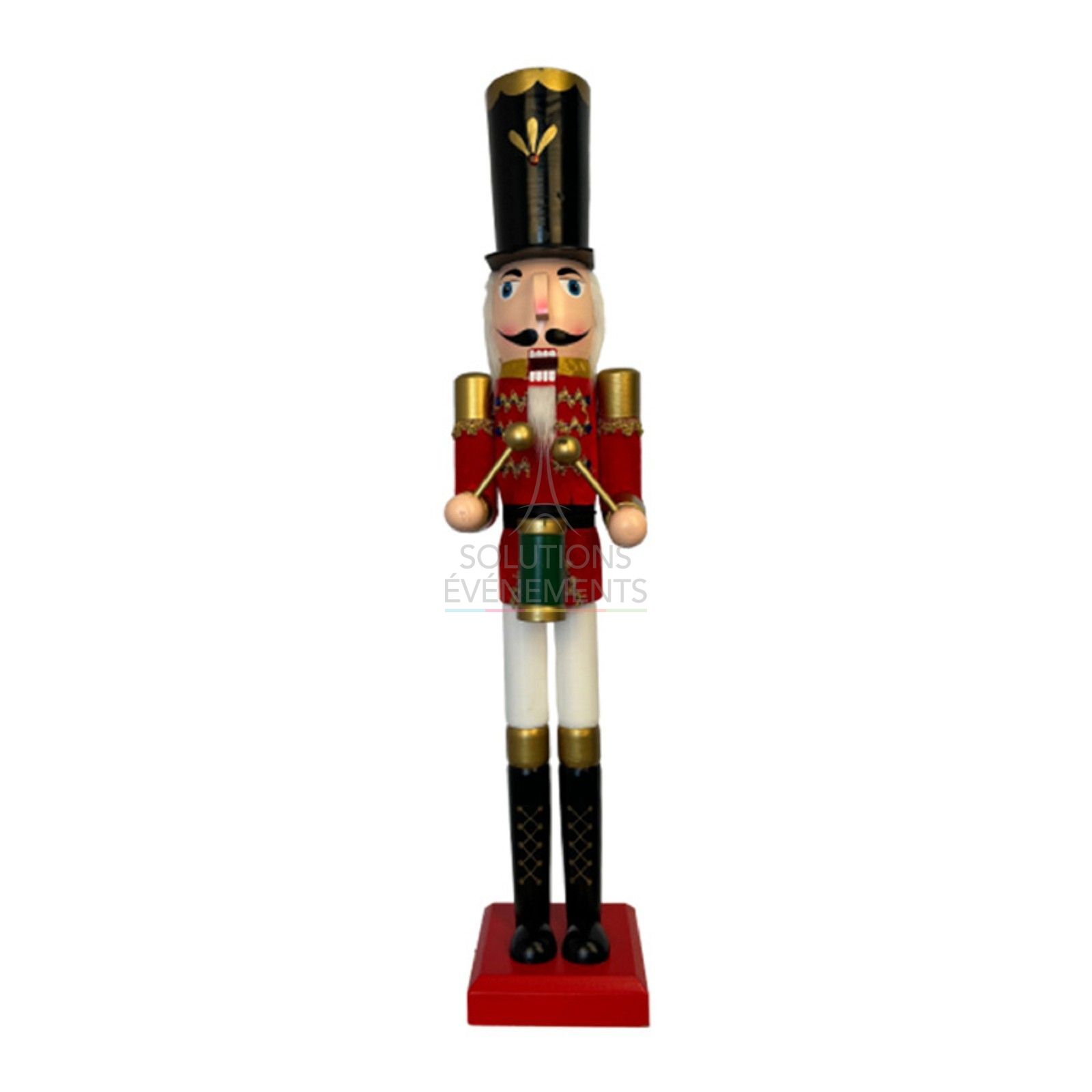 Rental large decorative wooden nutcracker