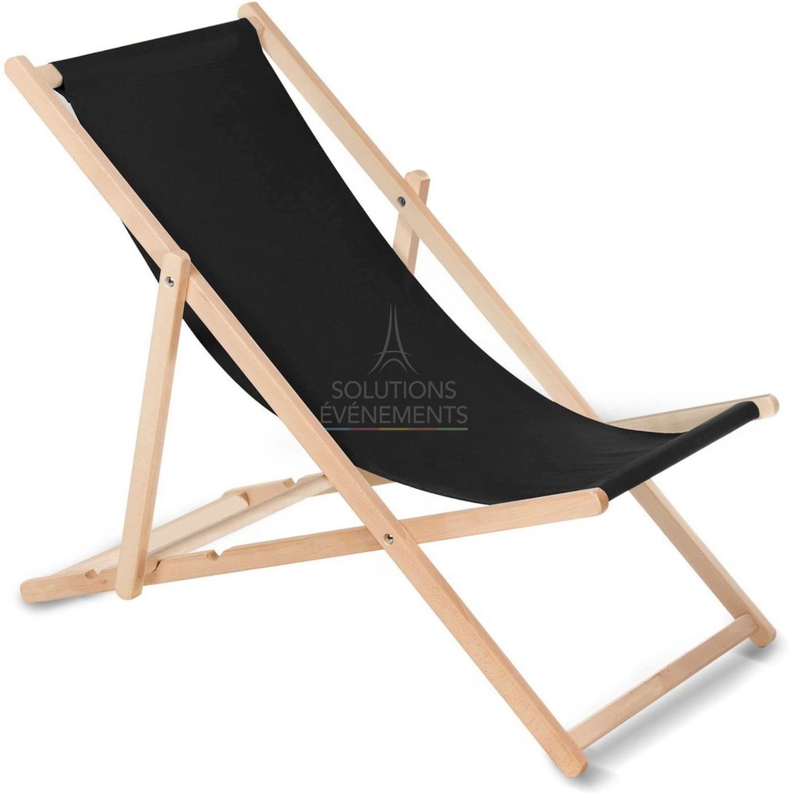 Rental of black Chilean deck chair