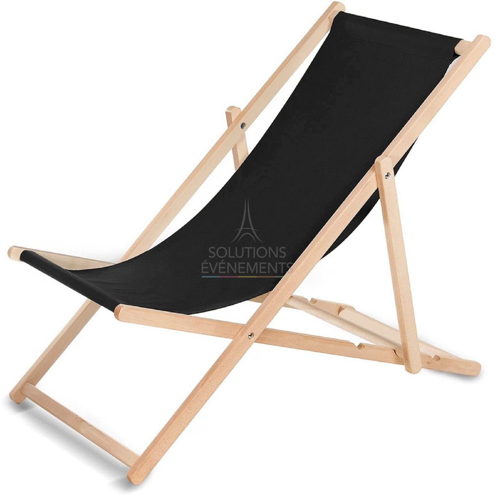 Rental of black Chilean deck chair