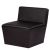 Black Conic armchair rental - Black seat