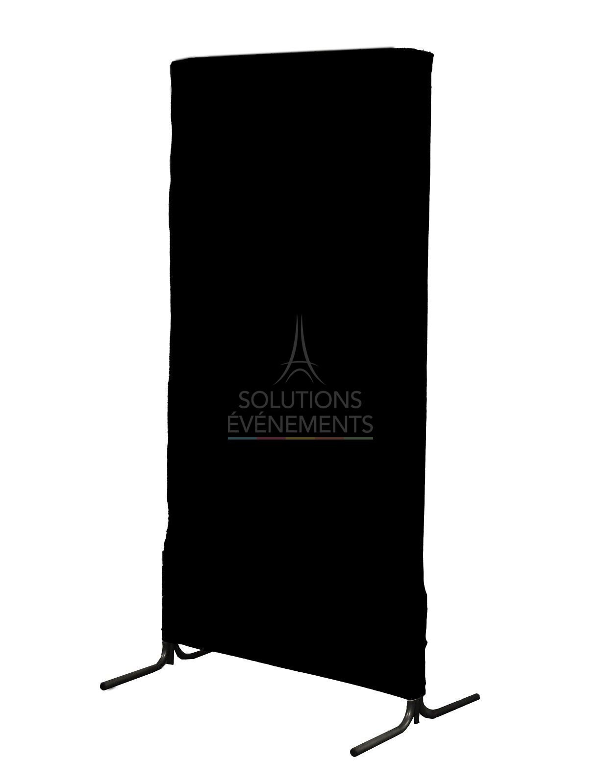 rental of black self-supporting partition 2x1 meter