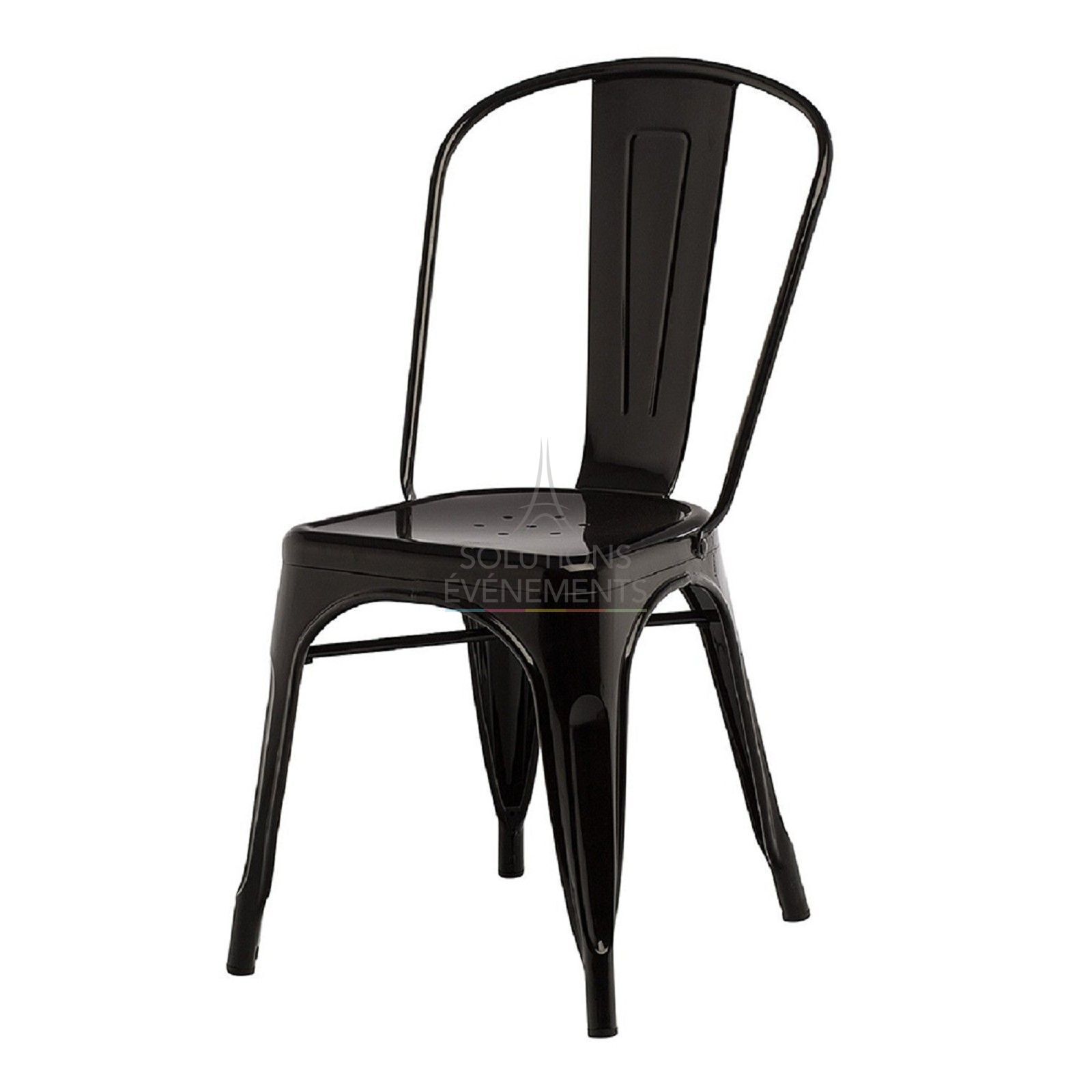 Rental of industrial black metal chair