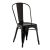 Rental of industrial black metal chair