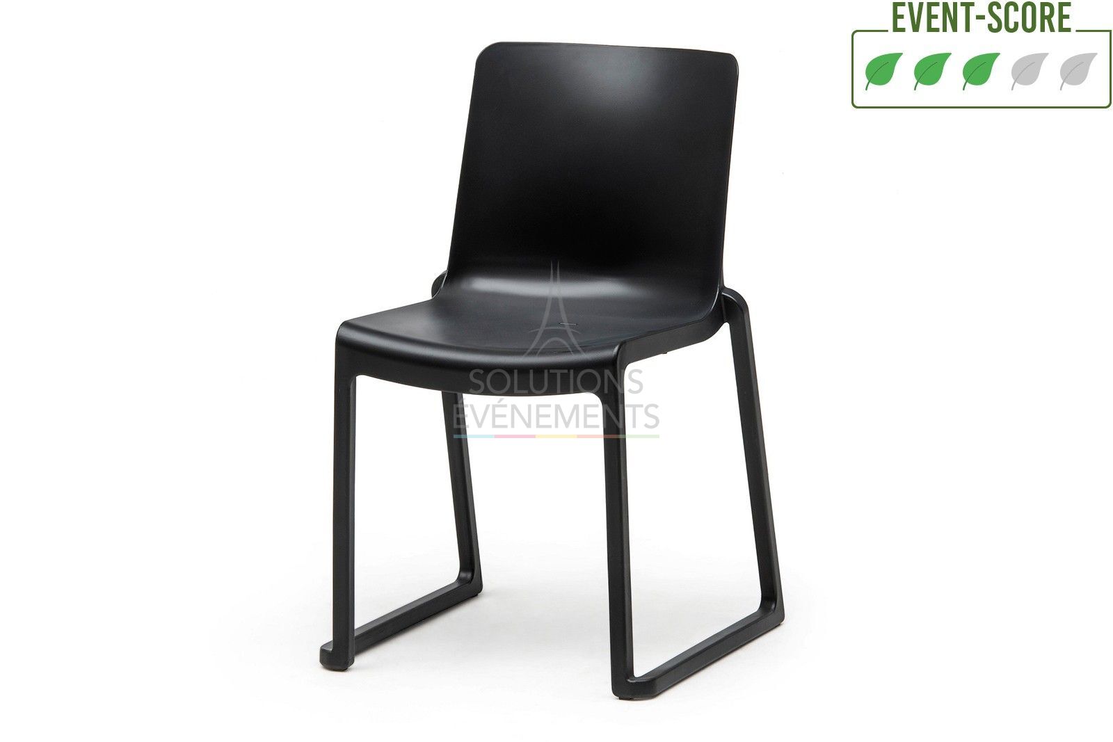 Eco-responsible black chair rental