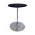 Rental of black pedestal table, diameter 60cm