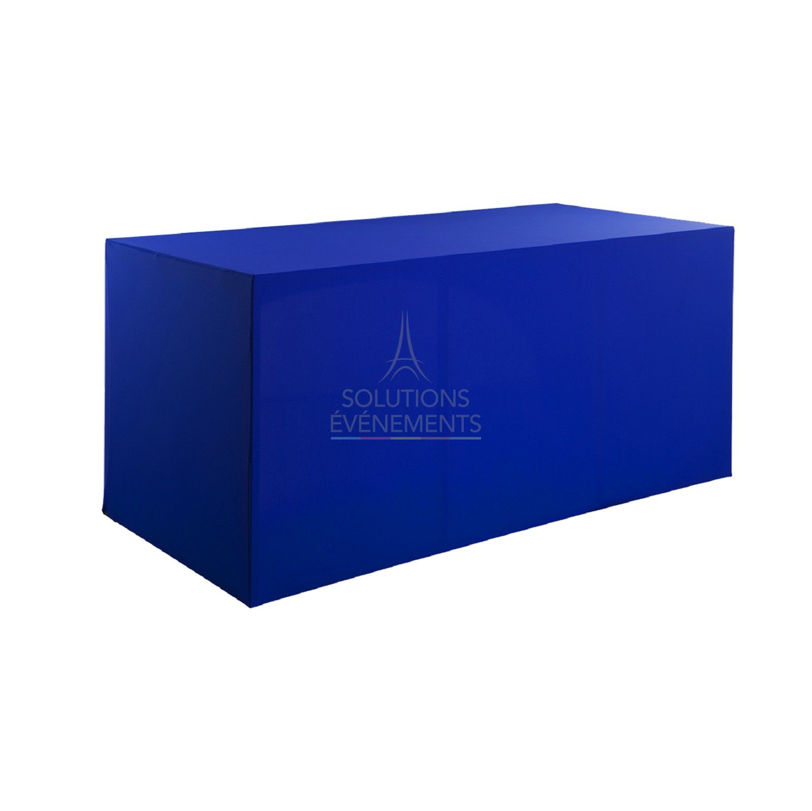 Rental of blue colored cover for folding buffet