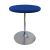 Rental of blue pedestal table, diameter 70cm