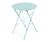 Blue folding metal garden table rental