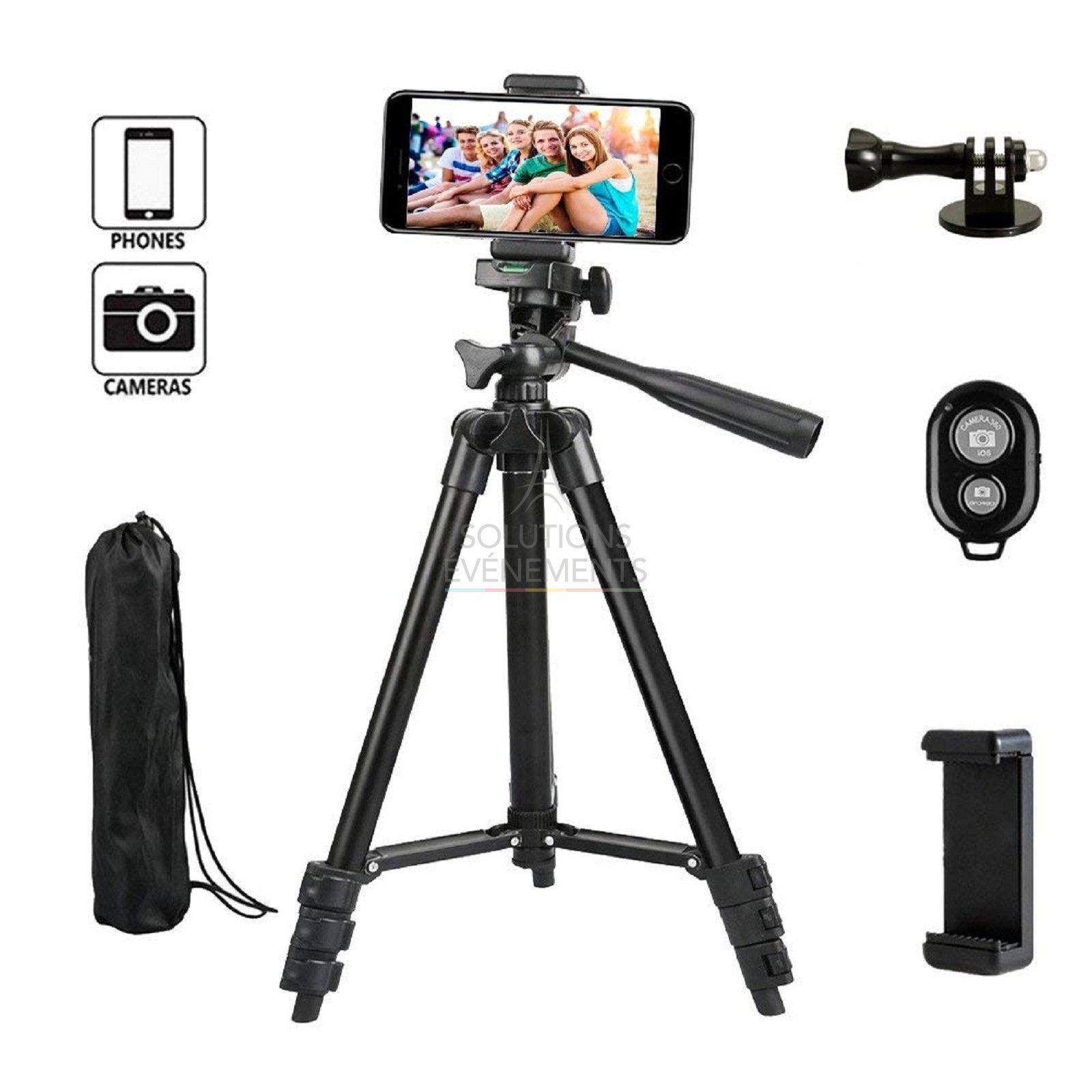 Tripod rental with accessories for photo & video