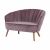 Corolle sofa pink velvet