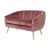 Juliette sofa pink velvet