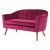 Malmo sofa burgundy red velvet