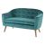 Malmo green velvet sofa