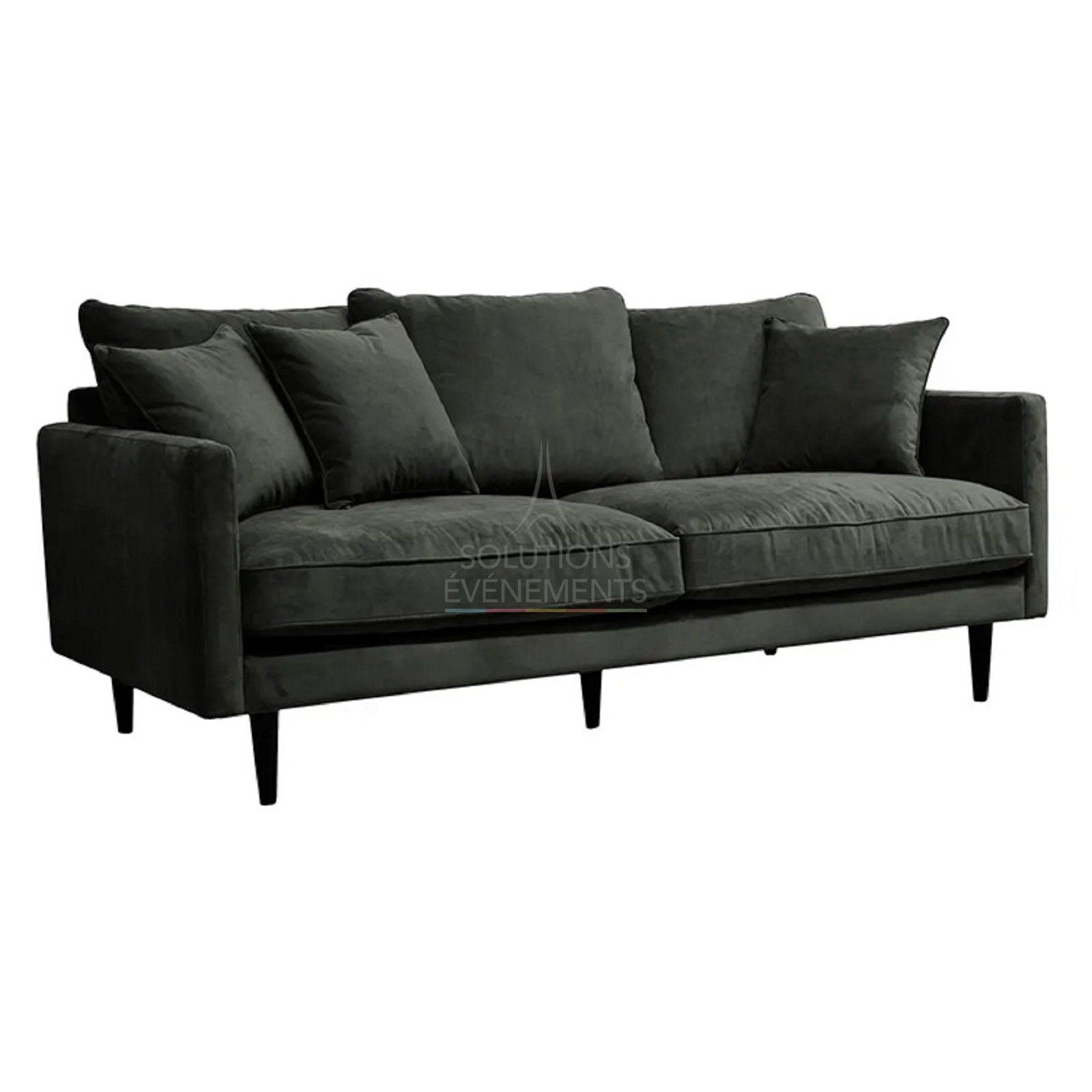 3 seater velvet sofa rental