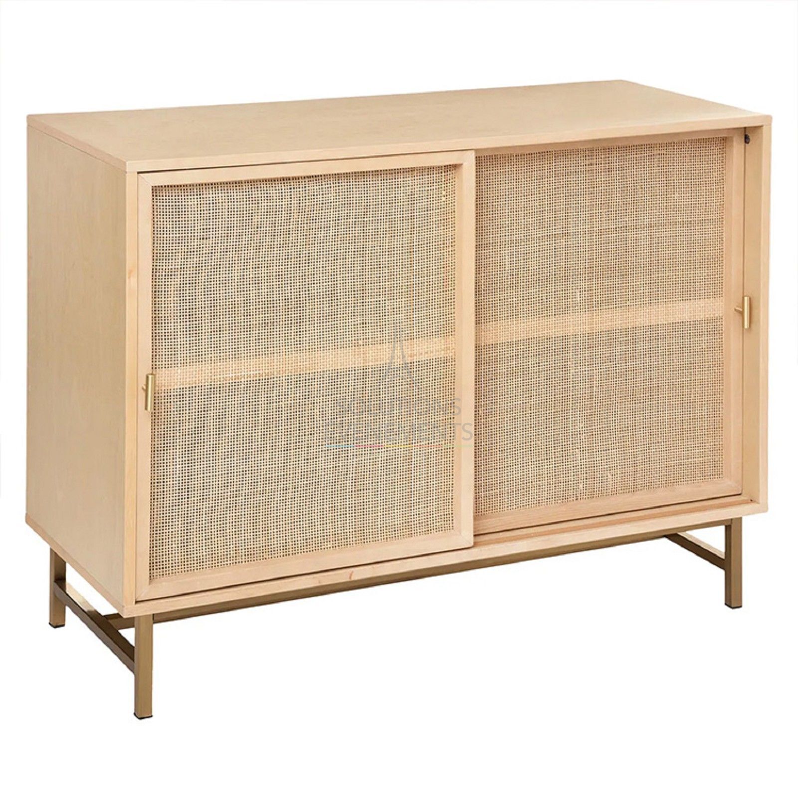 Rental of 2-door rattan cane buffet