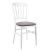 White Napoleon chair - gray