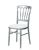 Gray Napoleon chair - white