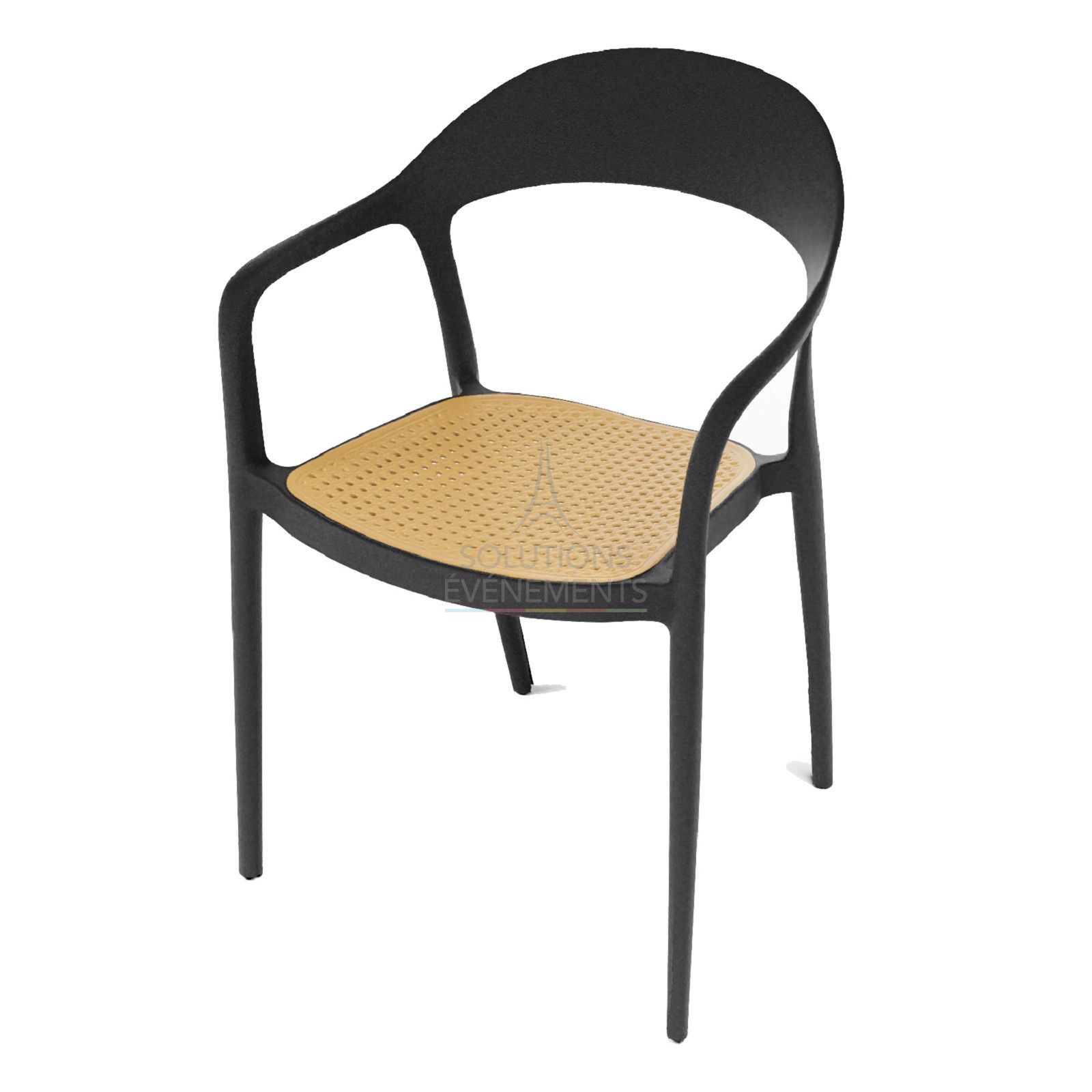 Location fauteuil éco-responsable design noir