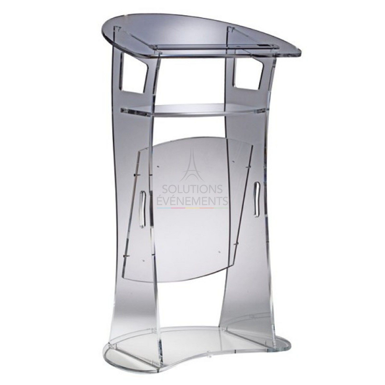 Plexiglass lectern rental for your conferences and seminars in Paris.