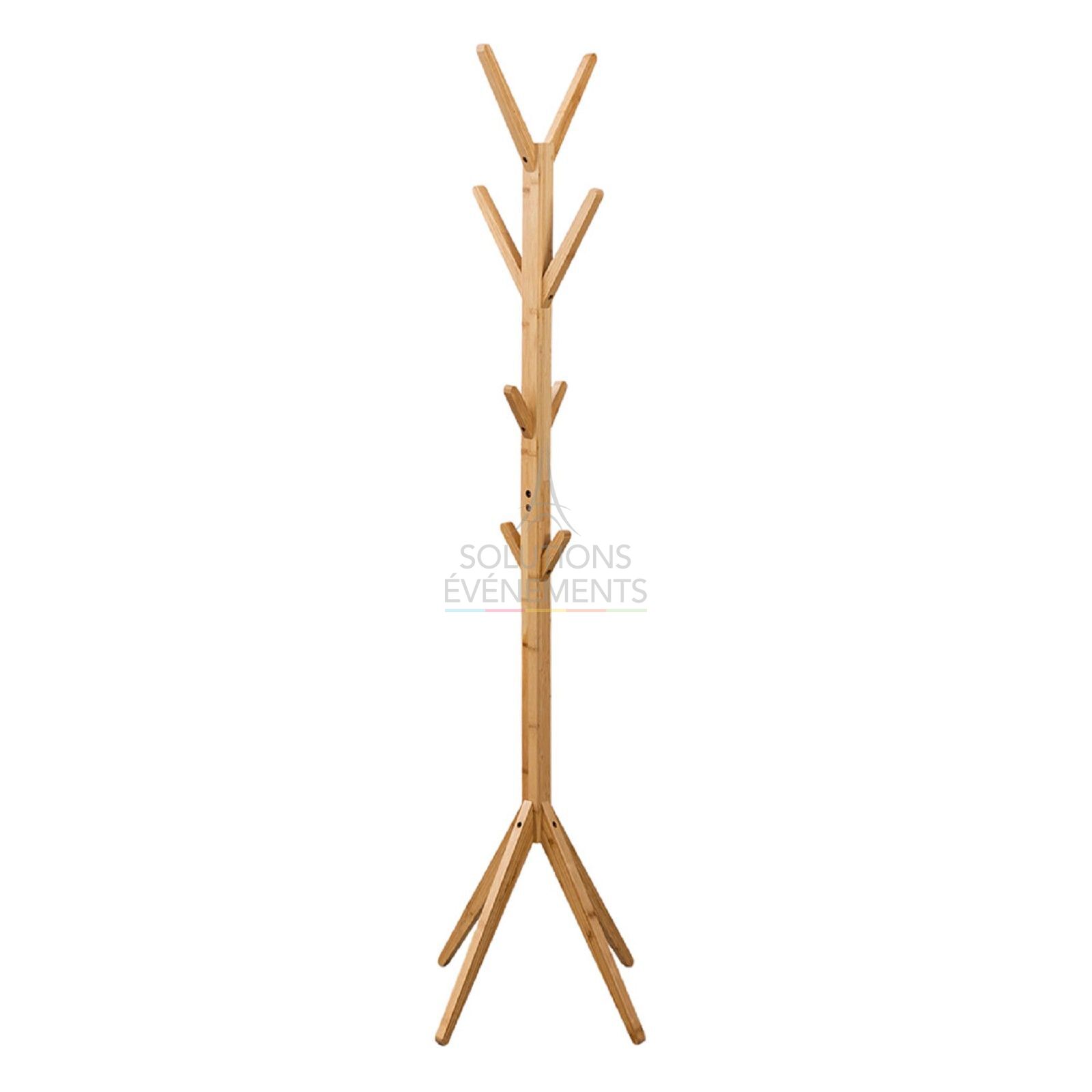 8 rod wooden coat rack rental