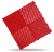 Rental of clip-on colored polypropylene tiles