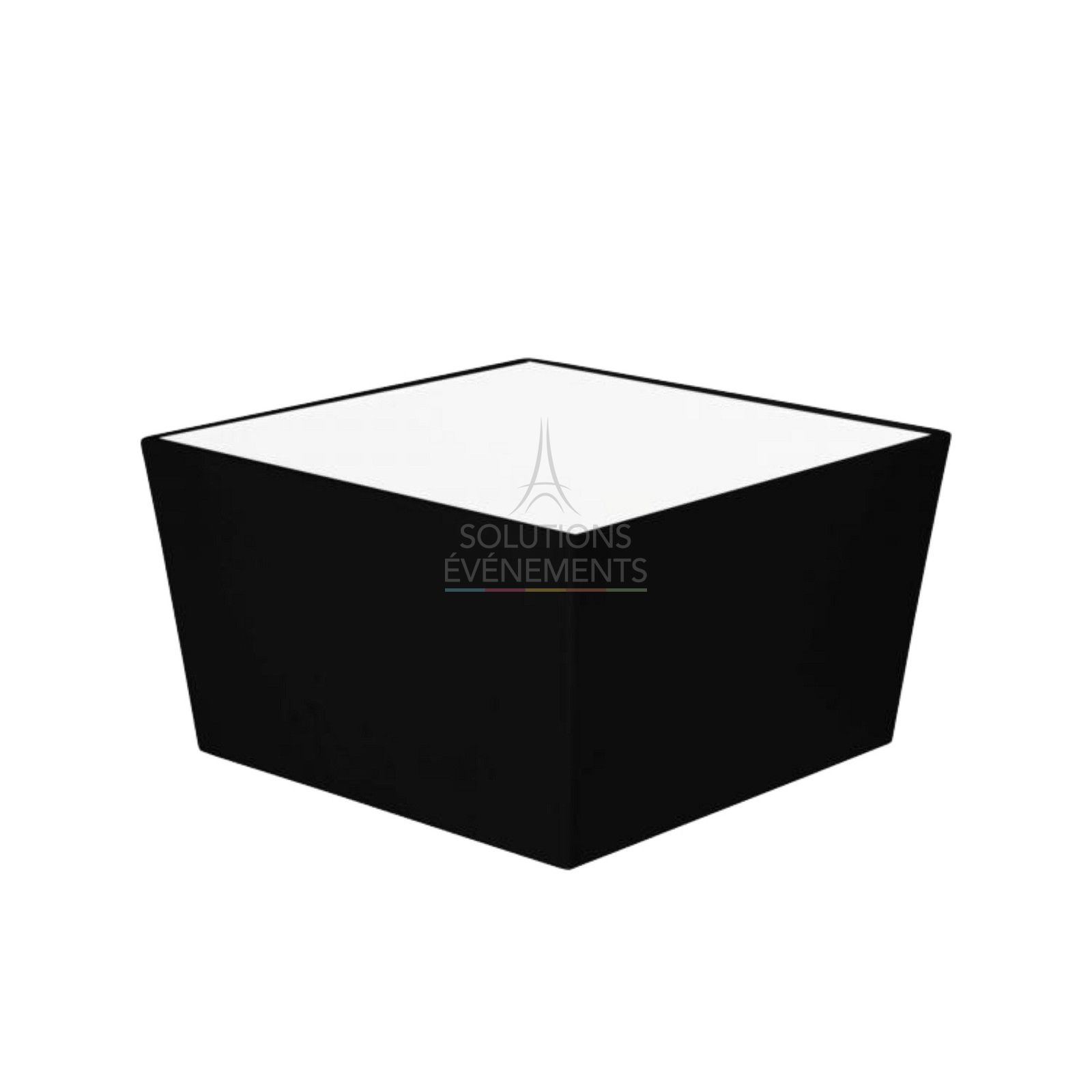 Black Conic Party coffee table rental