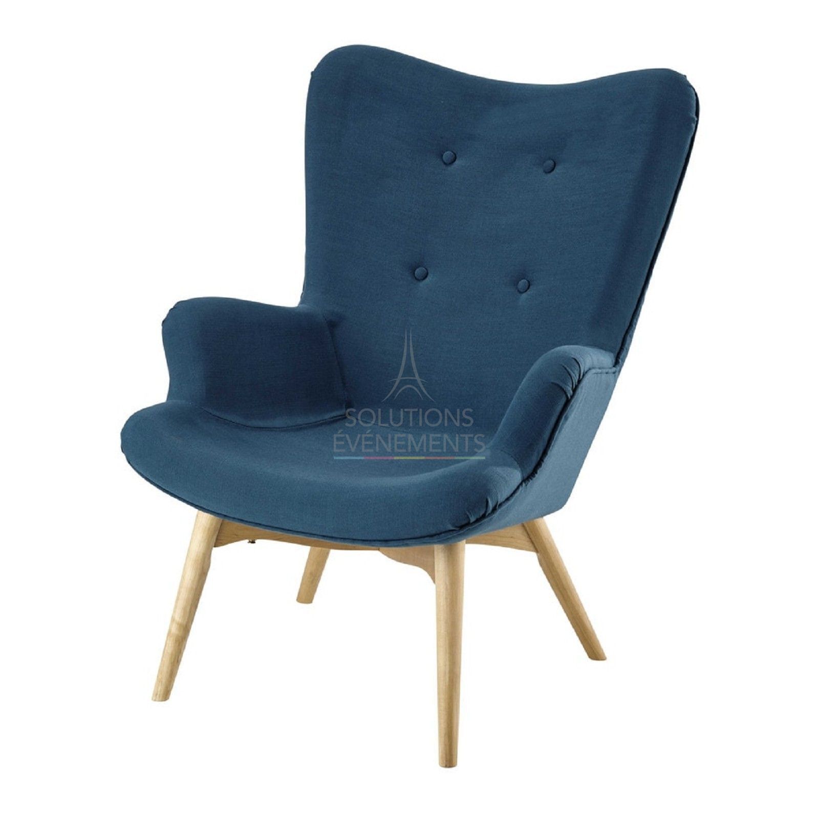 Scandinavian style designer armchair rental