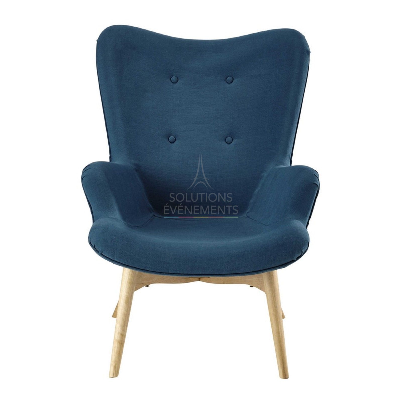 Scandinavian style designer armchair rental