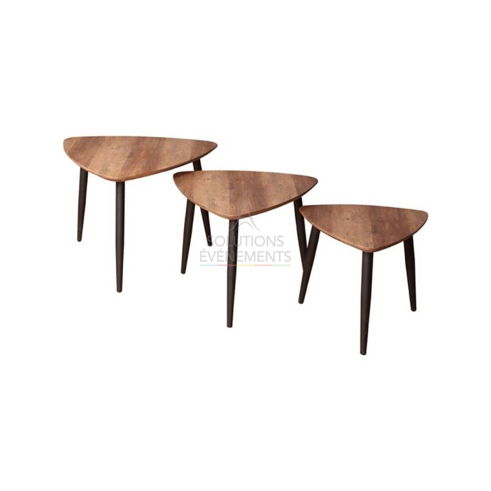 Rental of 3 Scandinavian style coffee tables