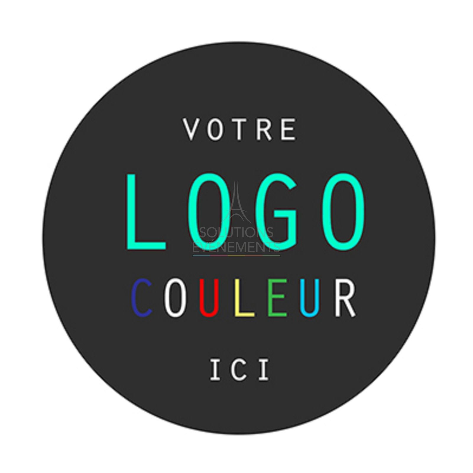 Fabrication de gobos pour projection de logos personnalisés multicouleur