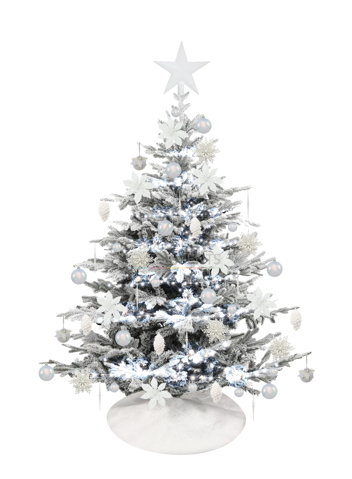 Rental of dressed artificial Christmas tree