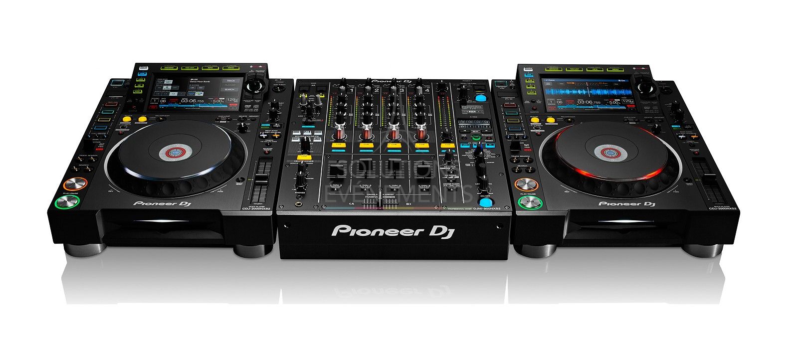 Rental of a CDJ2000 Nexus 2 and DJM900 Nexus 2 Pioneer DJ control room