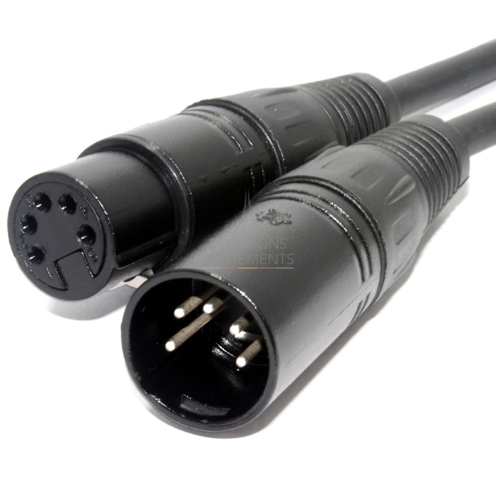 DMX cable rental 5 meter male/female XLR 5 pin