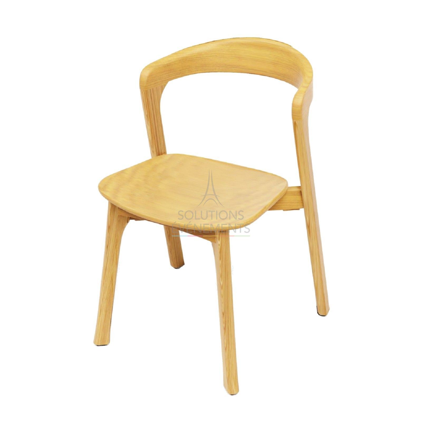 Rental natural oak wood chair