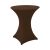 Rental of high standing dining table. Chocolate Brown